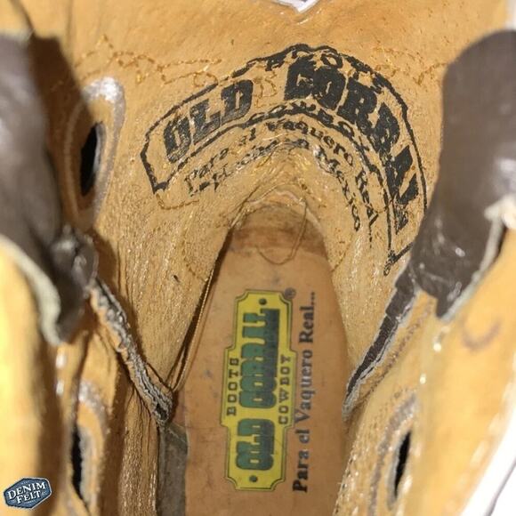 Old Corral Men’s Tan/Light Brown Suede Leather Top Cowboy Western Boots | NEW - Picture 13 of 14